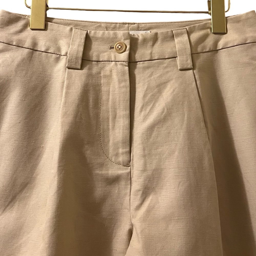 Alex Mill Pants Soho Cotton Linen Barrel Arc Wide Leg Trousers Sz 4 - Picture 7 of 14